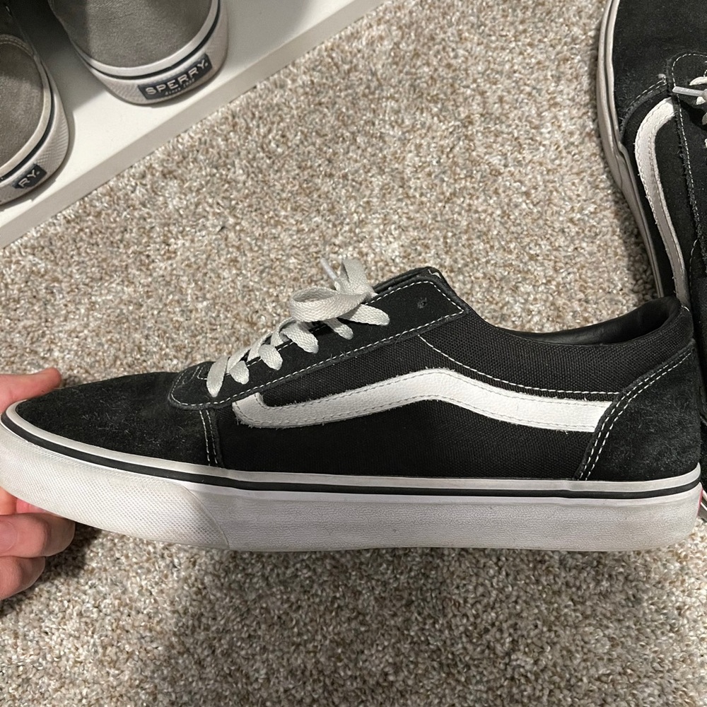 Old School Black and White Vans